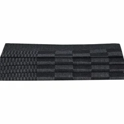vidaXL Set de paños manoplas horno agarradores 15 pzas algodón Negro Hot