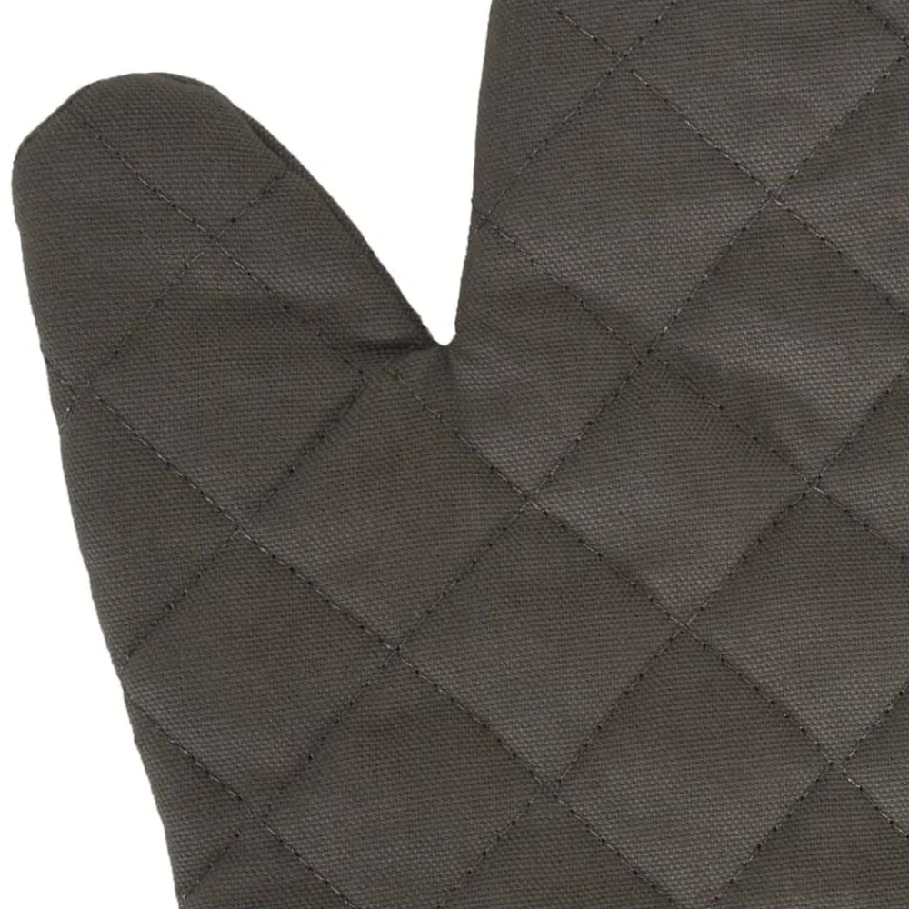 vidaXL Set de paños manoplas horno agarradores 15 pzas algodón Negro Hot