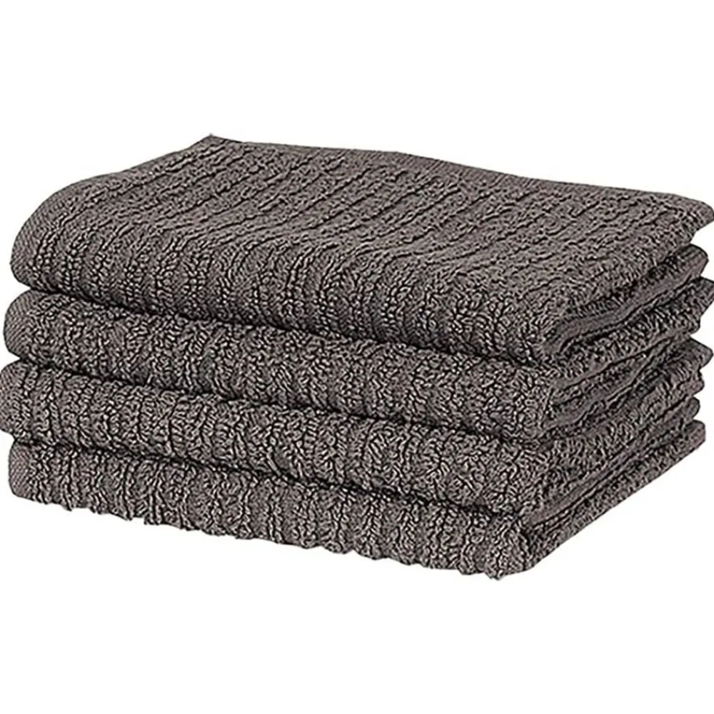 vidaXL Set de paños manoplas horno agarradores 15 pzas algodón Negro Hot
