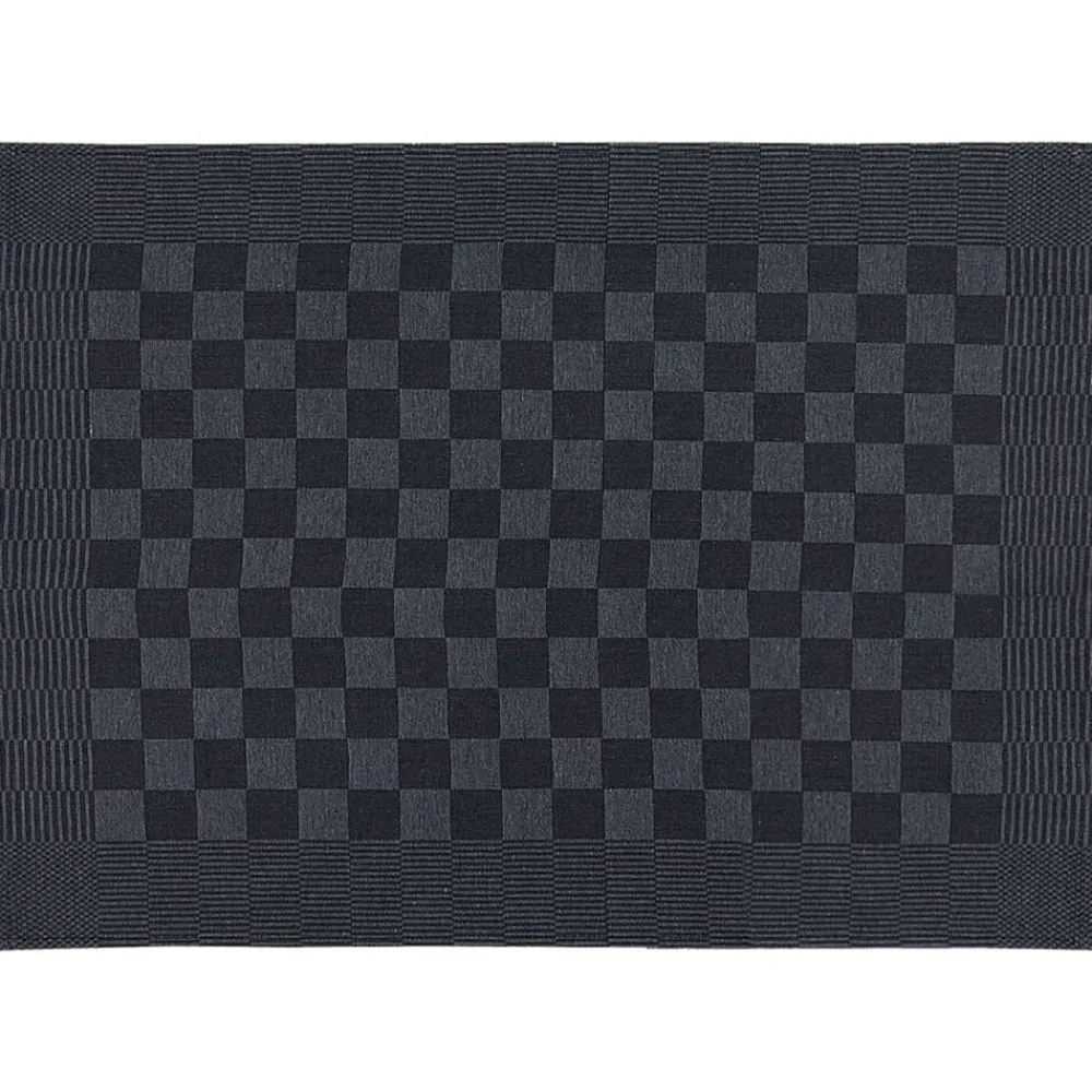 vidaXL Set de paños manoplas horno agarradores 15 pzas algodón Negro Hot