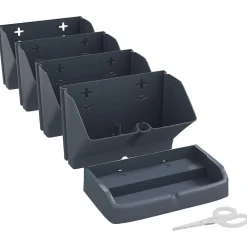 vidaXL Set de plantas jardín vertical 4 uds polipropileno antracita Discount