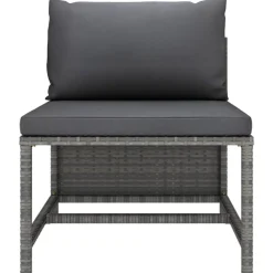 vidaXL Muebles De Jardín-Set de sofá de jardín 5 piezas con cojines ratán sintético