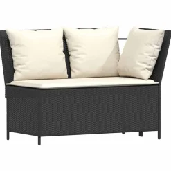 vidaXL Muebles De Jardín-Set de sofá de jardín 3 pzas y cojines ratán sintético gris