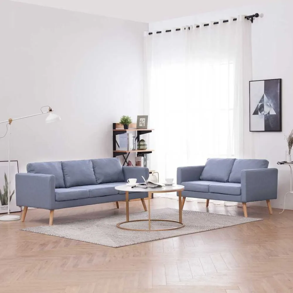 vidaXL Sofás-Set de sofás de 2 y 3 plazas de tela