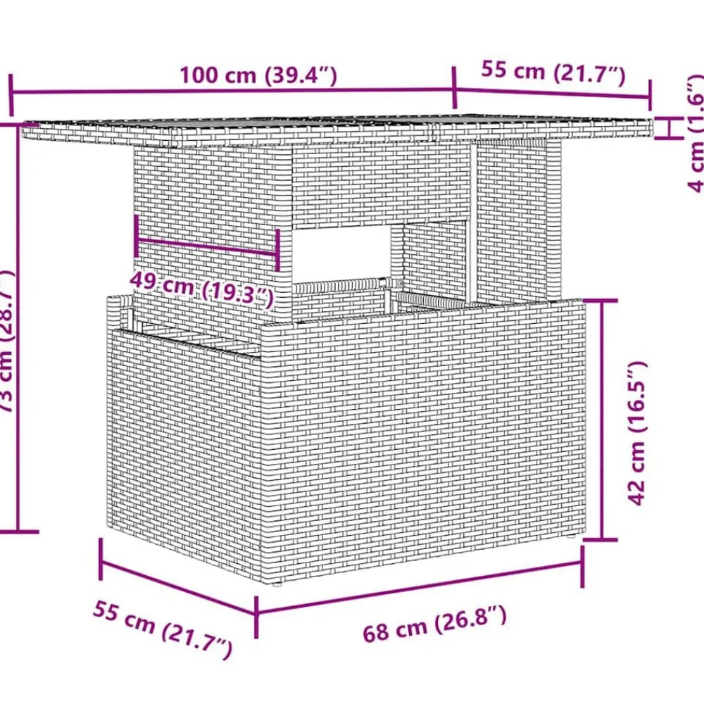vidaXL Muebles De Jardín-Set de sofás de jardín y cojines 8 piezas ratán sintético beige