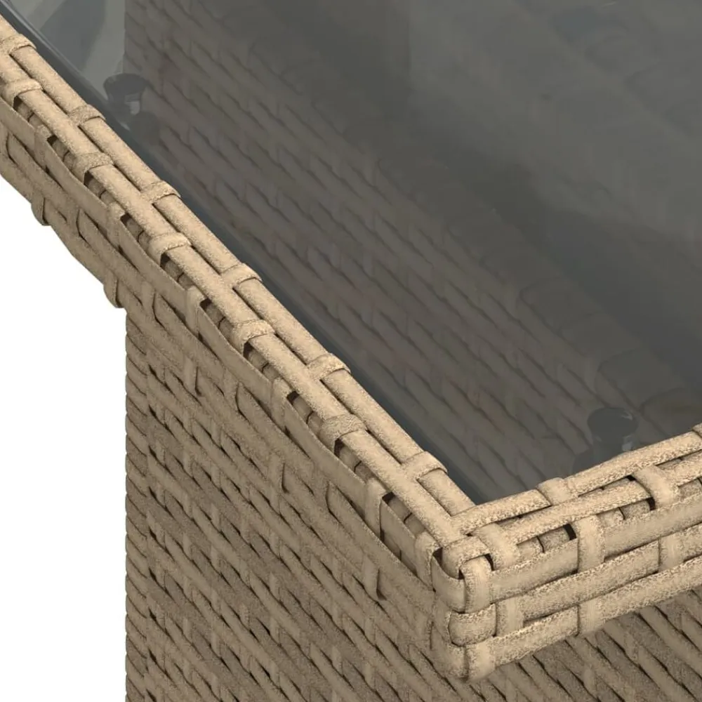 vidaXL Muebles De Jardín-Set de sofás de jardín y cojines 8 piezas ratán sintético beige