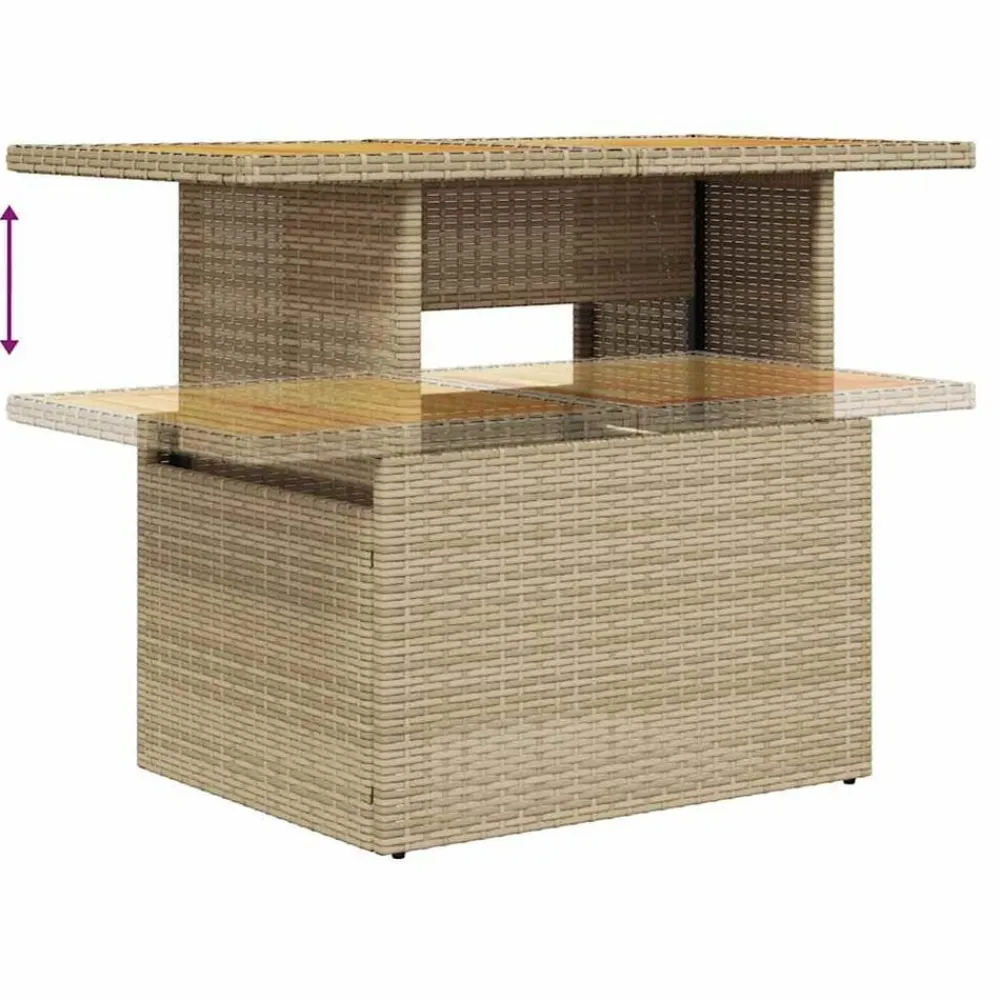 vidaXL Set de sofás de jardín 11pzas con cojines ratán sintético beige beige y gris claro Best