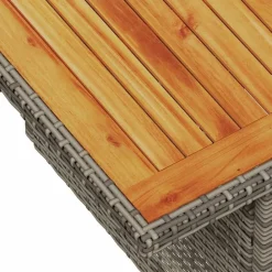 vidaXL Muebles De Jardín-Set de sofás de jardín y cojines 10 pzas ratán sintético gris