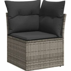 vidaXL Set de sofás de jardín 7 pzas con cojines ratán sintético Gris Sale