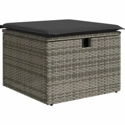 vidaXL Set de sofás de jardín 7 pzas con cojines ratán sintético Gris Sale