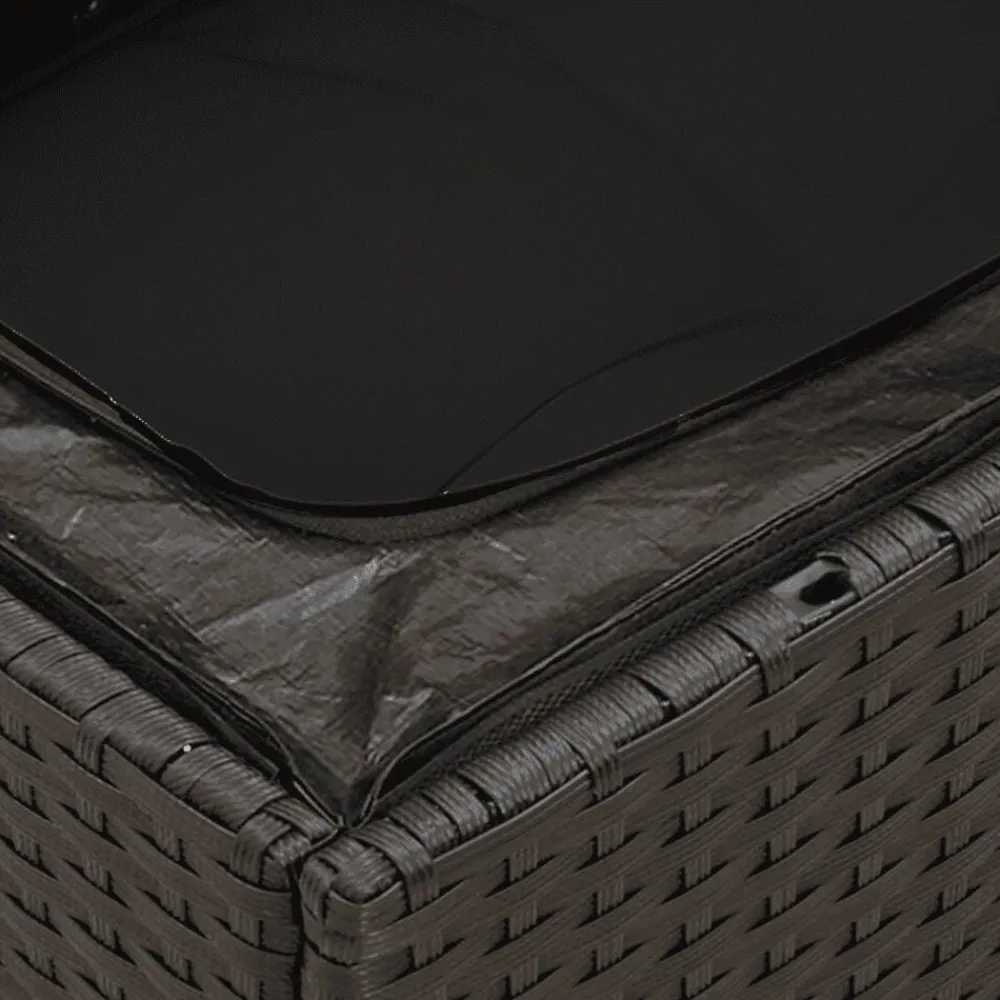 vidaXL Muebles De Jardín-Set de sofás de jardín 8 piezas y cojines ratán sintético