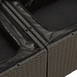 vidaXL Muebles De Jardín-Set de sofás de jardín 8 piezas y cojines ratán sintético