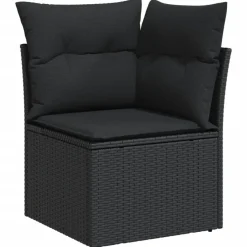 vidaXL Muebles De Jardín-Set de sofás de jardín 6 piezas y cojines ratán sintético