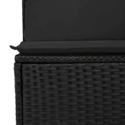 vidaXL Muebles De Jardín-Set de sofás de jardín 6 piezas y cojines ratán sintético