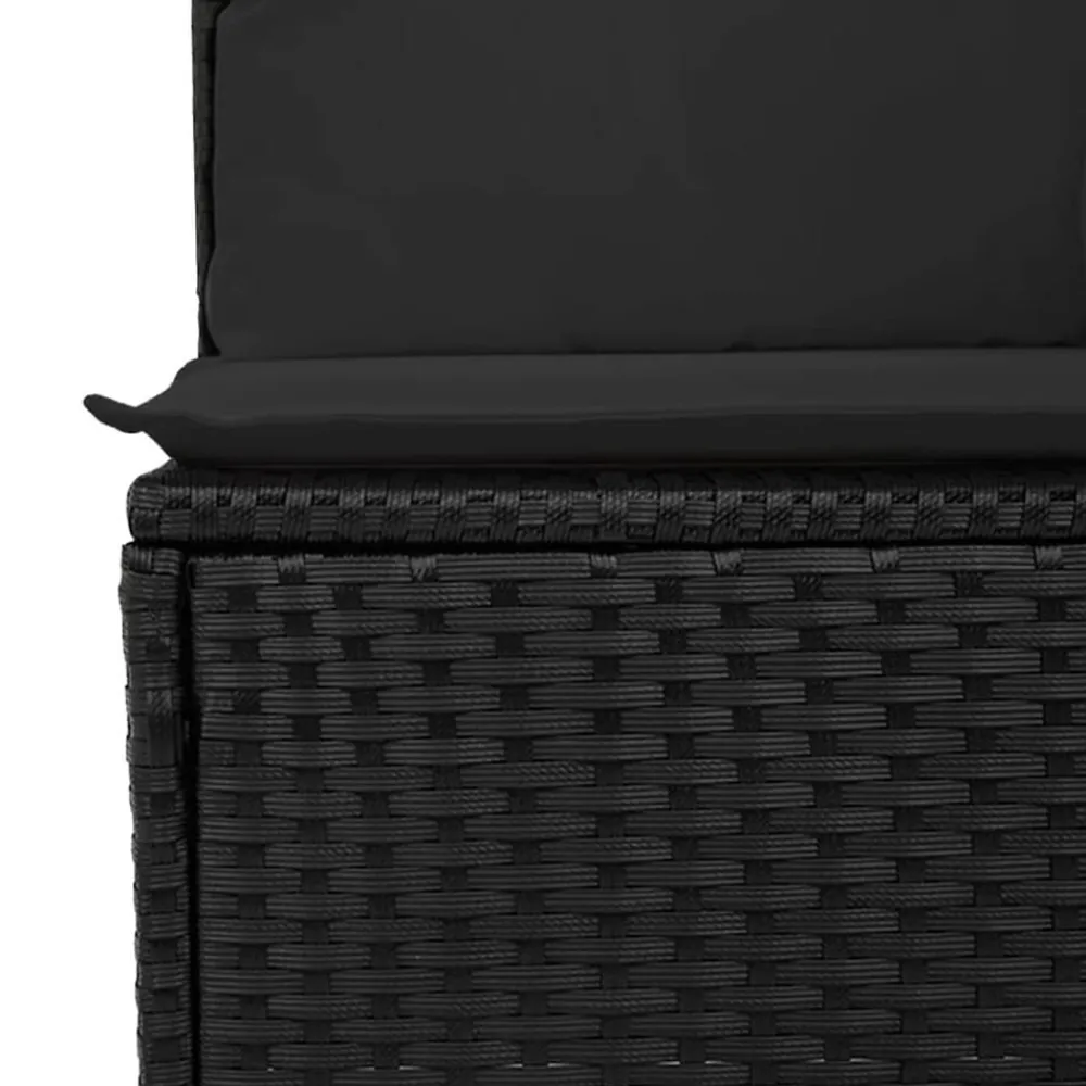 vidaXL Muebles De Jardín-Set de sofás de jardín 6 piezas y cojines ratán sintético