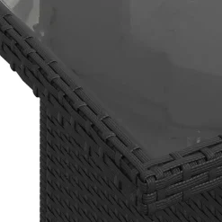 vidaXL Muebles De Jardín-Set de sofás de jardín 8 piezas y cojines ratán sintético negro