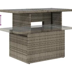 vidaXL Set de sofás de jardín 7 pzas con cojines ratán sintético Gris Discount