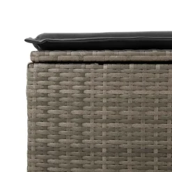vidaXL Set de sofás de jardín 7 pzas con cojines ratán sintético Gris Discount