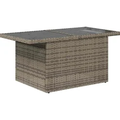 vidaXL Set de sofás de jardín 7 pzas con cojines ratán sintético Gris Discount
