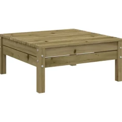 vidaXL Set de sofás jardín 8 pzas con cojines madera pino impregnada Impregnado natural Sale
