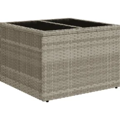 vidaXL Muebles De Jardín-Set de sofás jardín y cojines 5 pzas ratán sintético