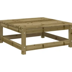 vidaXL Set de sofás jardín 8 pzas con cojines madera pino impregnada Impregnado natural New