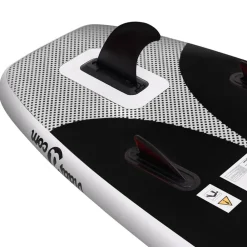 vidaXL Set de tabla de paddle surf hinchable 300x76x10 cm Negro Best