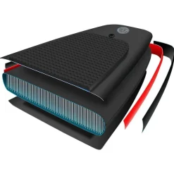 vidaXL Set de tabla de paddle surf hinchable 300x76x10 cm Negro Best