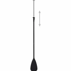 vidaXL Set de tabla de paddle surf hinchable 300x76x10 cm Negro Best