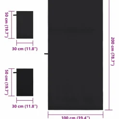 vidaXL Ropa De Casa-Set de Toallas de Deportes 3 pcs Poliéster y Poliamida