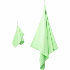 vidaXL Set de Toallas de Deportes 2 pcs tela Verde Outlet