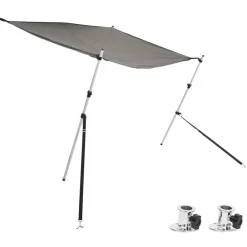 vidaXL Piezas Y Accesorios Para Vehículos-Set de toldo T-Top extensión gris 170x170x(113-182,5) cm