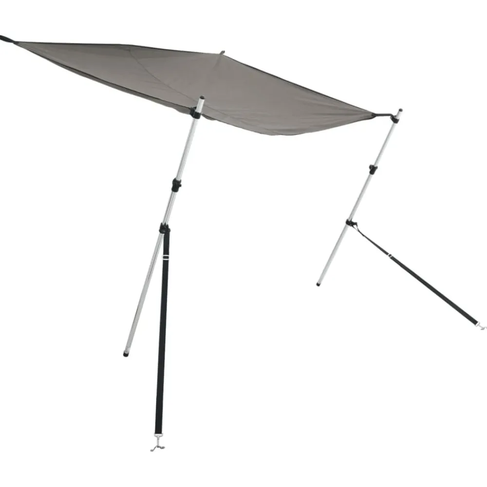 vidaXL Piezas Y Accesorios Para Vehículos-Set de toldo T-Top extensión gris 170x170x(113-182,5) cm