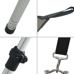 vidaXL Piezas Y Accesorios Para Vehículos-Set de toldo T-Top extensión gris 170x170x(113-182,5) cm