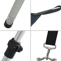 vidaXL Piezas Y Accesorios Para Vehículos-Set de toldo T-Top extensión 170x170x(113-182,5) cm