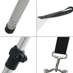 vidaXL Piezas Y Accesorios Para Vehículos-Set de toldo T-Top extensión 170x170x(113-182,5) cm