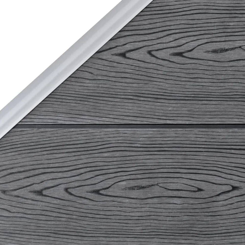 vidaXL Vallas De Jardín-Set de valla 7 cuadradas + 1 oblicua WPC 1311x186 cm