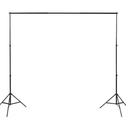 vidaXL Set estudio fotográfico con telones de fondo, focos y paraguas New