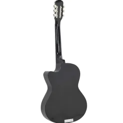 vidaXL Set guitarra occidental 12 pzas con ecualizador 6 cuerdas Negro Online