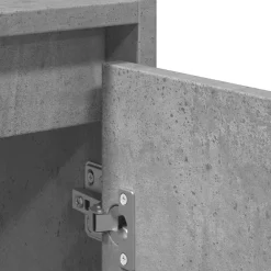vidaXL Set muebles de baño 2 piezas madera contrachapada gris hormigón Gris hormigón Best