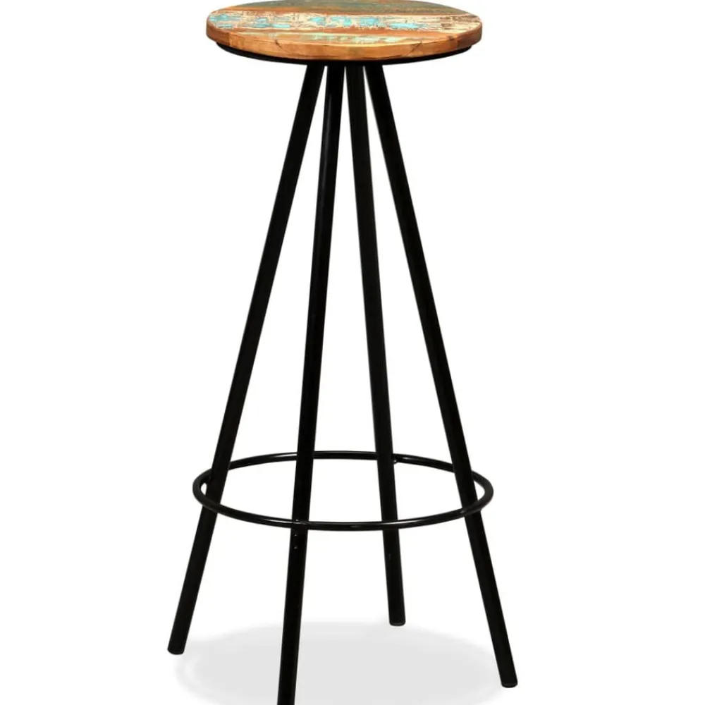 vidaXL Set muebles de bar 3 piezas madera maciza reciclada Sale