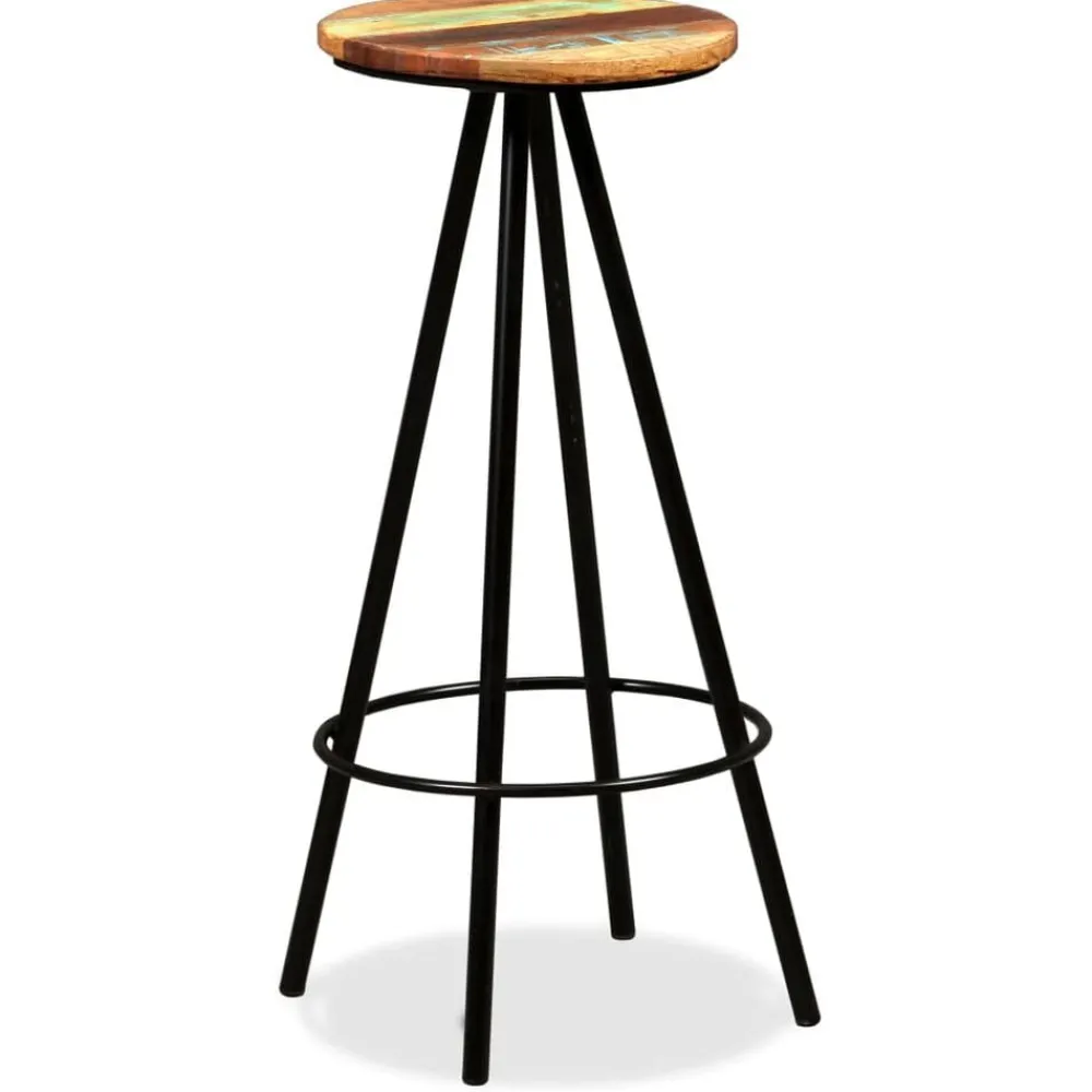 vidaXL Set muebles de bar 3 piezas madera maciza reciclada Sale