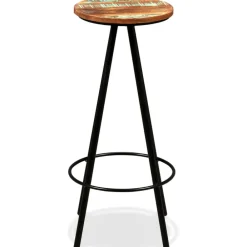 vidaXL Set muebles de bar 3 piezas madera maciza reciclada Sale
