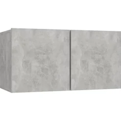 vidaXL Set muebles de salón TV 6 pzas madera ingeniería gris hormigón Gris hormigón Best