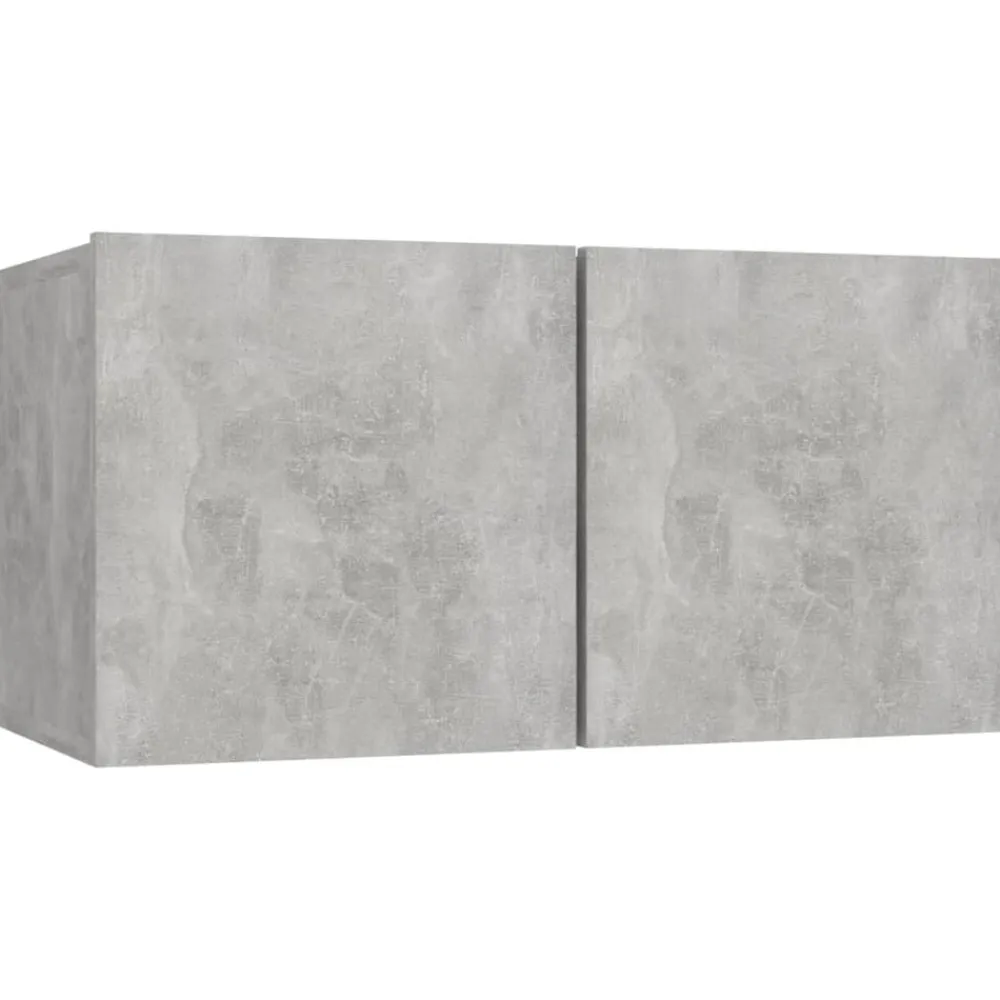 vidaXL Set muebles de salón TV 6 pzas madera ingeniería gris hormigón Gris hormigón Best