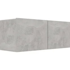 vidaXL Set muebles de salón TV 6 pzas madera ingeniería gris hormigón Gris hormigón Best