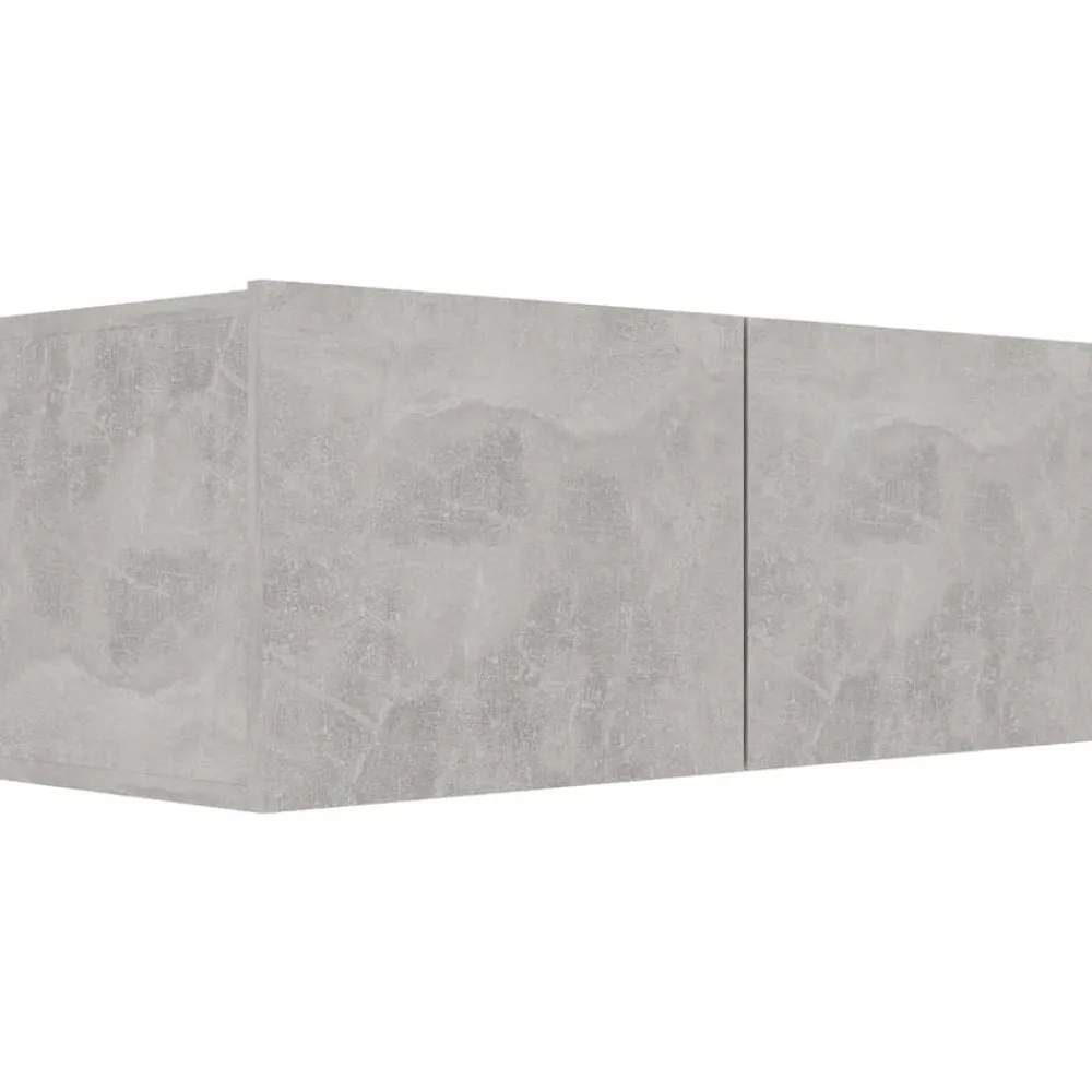 vidaXL Set muebles de salón TV 6 pzas madera ingeniería gris hormigón Gris hormigón Best
