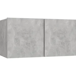 vidaXL Set muebles de salón TV 6 pzas madera ingeniería gris hormigón Gris hormig&oacute;n New