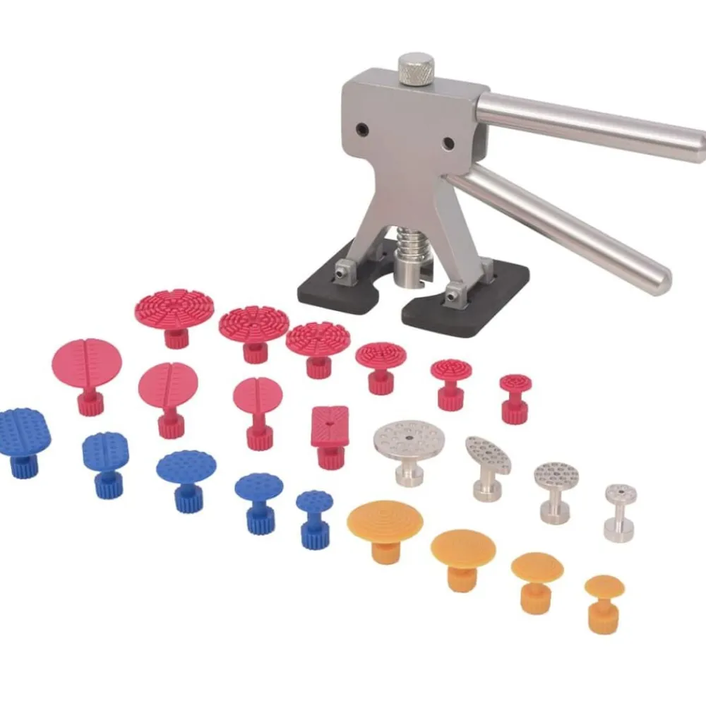 vidaXL Set reparación de abolladuras sin pintura acero inox 24 piezas Best