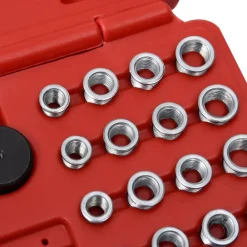 vidaXL Set reparación rosca bujía incandescente 33 pzas M8 M10 M12 Discount